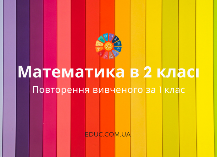 Повторення вивченого у 1 класі математика безкоштовно