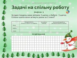 Задачі на спільну роботу для 3 класу - картки - безкоштовно