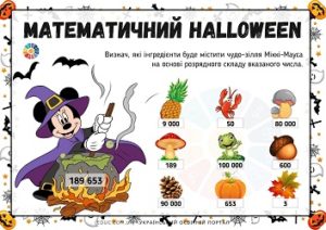 Математичний Halloween: розрядний склад чисел в межах 1 000 000