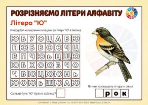 Розрізняємо літери алфавіту: літера «Ю»